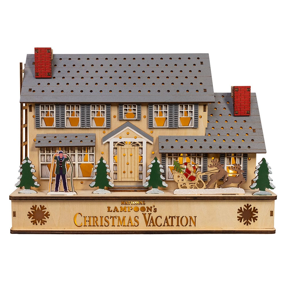 Kurt Adler 12-Inch National Lampoon-Foots Christmas Vacation Battery Operated Lighted House NL5251